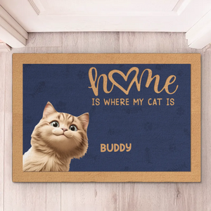 Une maison n'est pas complète sans pattes sur le sol - Tapis décoratif personnalisé pour chien et chat - Cadeau de pendaison de crémaillère pour propriétaires d'animaux et amoureux des animaux
