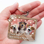 Unconditional Love Comes With Four Paws - Dog & Cat Personalized Custom Shaped Acrylic Keychain - Gift For Pet Owners, Pet Lovers