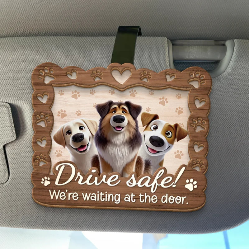 A Pet’s Love Makes Every Day Brighter - Dog & Cat Personalized Custom Car Visor Clip - Gift For Pet Owners, Pet Lovers