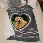 Custom Pet Photo Memorial Gifts for Dog Lovers - Personalized Blanket