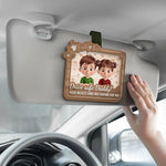 Wherever You Go, Our Love Follows - Family Personalized Custom Car Visor Clip - Gift For Family Members