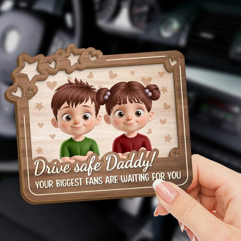 Wherever You Go, Our Love Follows - Family Personalized Custom Car Visor Clip - Gift For Family Members