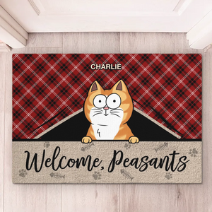 Le meilleur thérapeute a de la fourrure et quatre pattes - Tapis décoratif personnalisé pour chat - Cadeau de pendaison de crémaillère pour propriétaires et amoureux des animaux