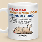 Custom Photo My Pet Runs The House, I Just Pay The Bills - Dog & Cat Personalized Custom Mug - Gift For Dad, Dog Lovers
