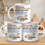 Custom Photo My Pet Runs The House, I Just Pay The Bills - Dog & Cat Personalized Custom Mug - Gift For Dad, Dog Lovers