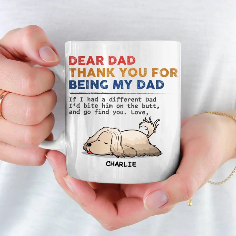 Custom Photo My Pet Runs The House, I Just Pay The Bills - Dog & Cat Personalized Custom Mug - Gift For Pet Owners, Pet Lovers