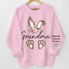 Tu es ma plus douce friandise de Pâques - Sweat-shirt unisexe personnalisé pour la famille, sweat à capuche avec motif sur la manche - Cadeau de Pâques pour maman, grand-mère