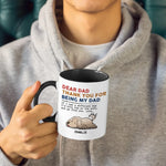 Custom Photo Fluffy, Cute, And Full Of Love - Dog & Cat Personalized Custom Accent Mug - Gift For Dad, Dog Lovers