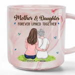 Custom Name Mother Daughter Gifts - Personalized Marble Mug