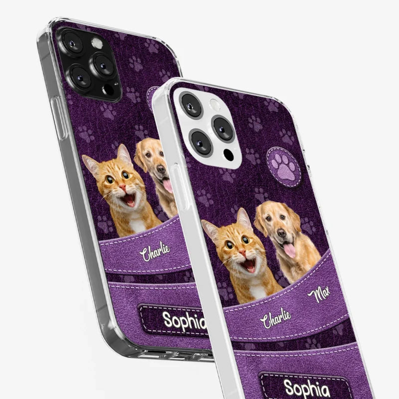 Custom Photo Unconditional Love Has Four Paws - Dog & Cat Personalized Custom Clear Phone Case - Gift For Pet Owners, Pet Lovers