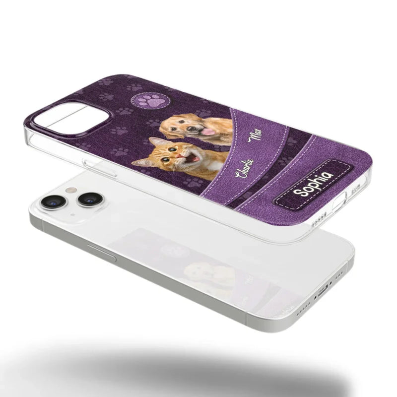 Custom Photo Unconditional Love Has Four Paws - Dog & Cat Personalized Custom Clear Phone Case - Gift For Pet Owners, Pet Lovers