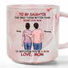 Seeing You As A Mother Is My Greatest Joy - Family Personalized Custom Marble Mug - Mother's Day, Gift For Daughter