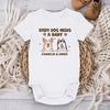 A Sweet Way To Celebrate Your Baby And Furry Friend - Dog Personalized Custom Baby Onesie - Baby Shower Gift, Gift For Pet Owners, Pet Lovers