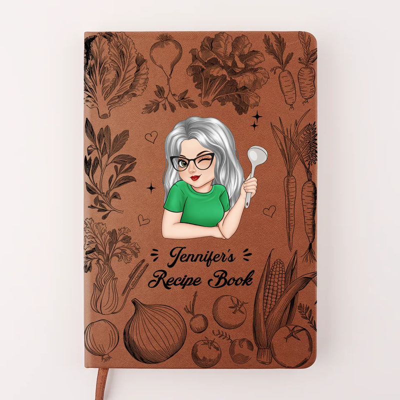 Take A Moment For Yourself Every Day - Family Personalized Custom Leather Journal - Mother's Day Gift For Mom, Yourself, Best Friends, Siblings, Family Members