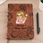 Take A Moment For Yourself Every Day - Family Personalized Custom Leather Journal - Mother's Day Gift For Gardeners, Women, Book Lovers