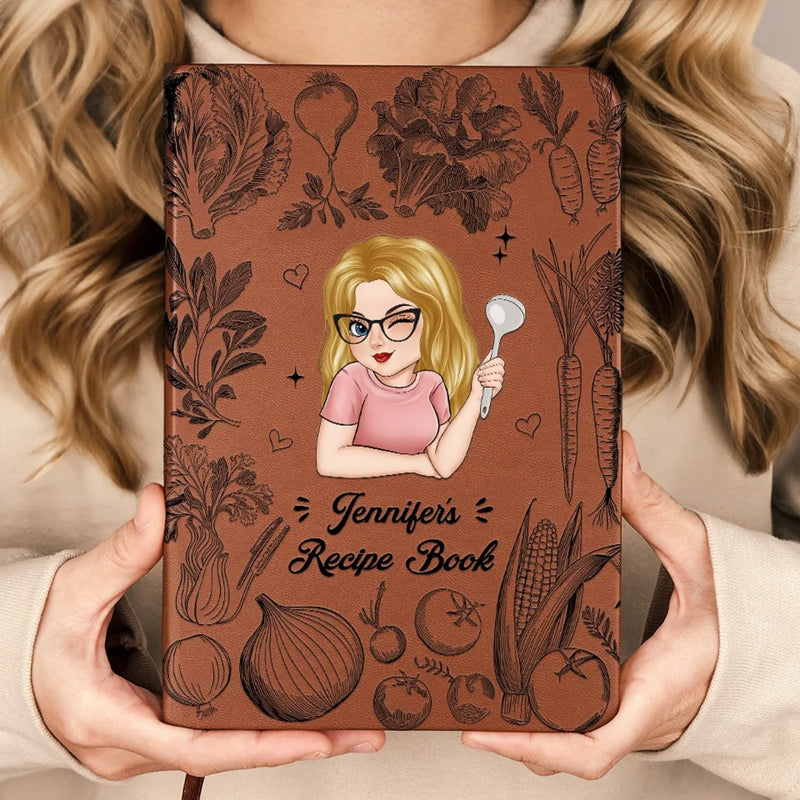 Take A Moment For Yourself Every Day - Family Personalized Custom Leather Journal - Mother's Day Gift For Mom, Yourself, Best Friends, Siblings, Family Members