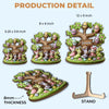 Grandma’s Love Is Deep-rooted - Family Personalized Custom 2-Layered Wooden Plaque With Stand - Easter Gift For Mom, Grandma