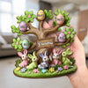 Grandma’s Love Is Deep-rooted - Family Personalized Custom 2-Layered Wooden Plaque With Stand - Easter Gift For Mom, Grandma