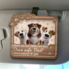 Drive Safe, Paws Are Waiting - Dog & Cat Personalized Custom Car Visor Clip - Gift For Pet Owners, Pet Lovers