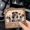 Drive Safe, Paws Are Waiting - Dog & Cat Personalized Custom Car Visor Clip - Gift For Pet Owners, Pet Lovers