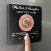 Custom Photo Mother And Daughter Forever Linked Together - Family Personalized Custom Music Fridge Magnet That Can Play Songs - Mother's Day Gift For Mom, Grandma