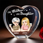 Custom Name Mother Daughter Gifts for Mom - Personalized 3D Crystal