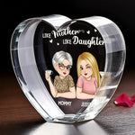 Custom Name Mother Daughter Gifts for Mom - Personalized 3D Crystal