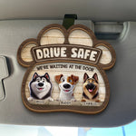 Custom Name Dog Family Gifts - Personalized Car Visor Clip