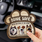 Custom Name Dog Family Gifts - Personalized Car Visor Clip