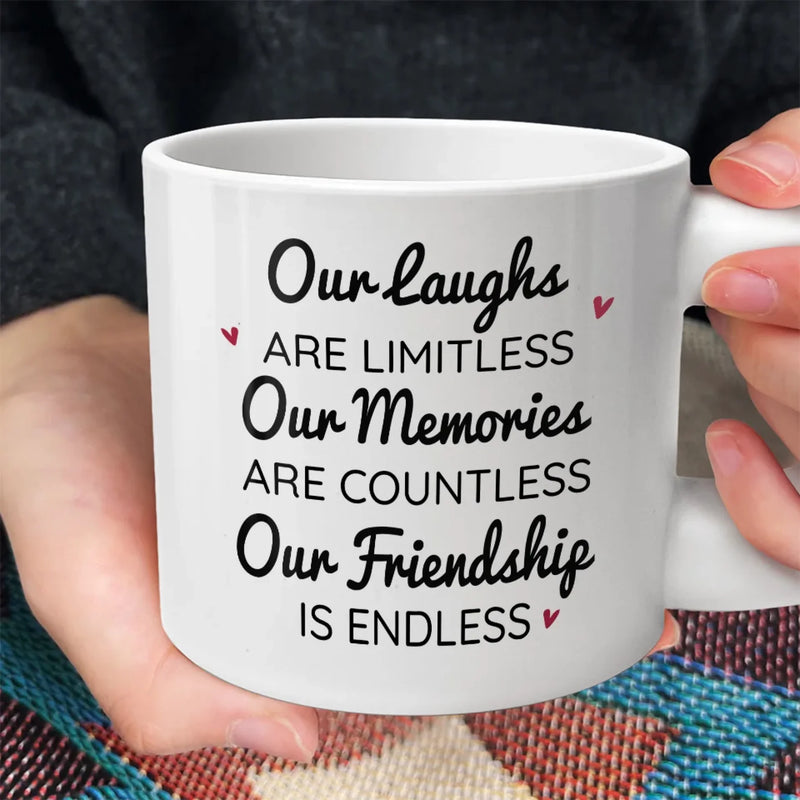 We Will Be Friends Until We're Old And Senile - Bestie Personalized Custom Chunky Mug - Gift For Best Friends, BFF, Sisters
