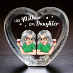 Custom Name Mother Daughter Gifts for Mom - Personalized 3D Crystal