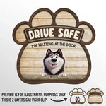 Custom Name Dog Family Gifts - Personalized Car Visor Clip
