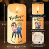 Life’s Better With Besties By Your Side - Bestie Personalized Custom LED Candle - Gift For Best Friends, BFF, Sisters