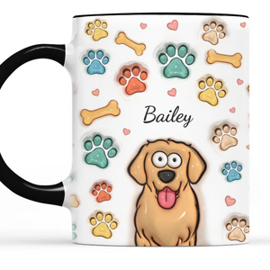 The Best Therapists Have Fur And Four Legs - Dog & Cat Personalized Custom 3D Inflated Effect Printed Mug - Gift For Pet Owners, Pet Lovers