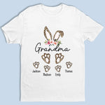 Home Is Wherever Grandmother Is - Family Personalized Custom Unisex T-shirt, Premium T-shirt, Hoodie - Easter Gift For Grandma