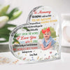 Custom Photo Let Your Love Shine Through Every Glance - Family Personalized Custom Heart Shaped Acrylic Plaque - Mother's Day, Baby Shower Gift, Gift For First Mom