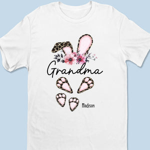 Home Is A Hug From Grandma - Family Personalized Custom Unisex T-shirt, Premium T-shirt, Hoodie - Easter Gift For Mom, Grandma