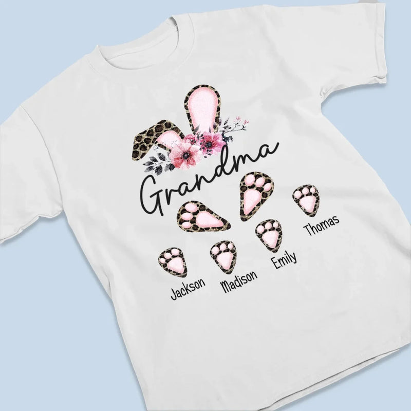 Home Is A Hug From Grandma - Family Personalized Custom Unisex T-shirt, Premium T-shirt, Hoodie - Easter Gift For Mom, Grandma