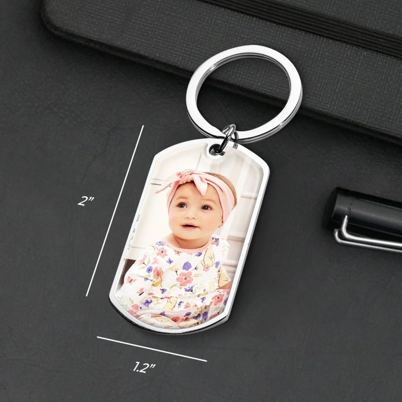 Custom Photo Sweet Reminders Of Love For New Beginnings - Family Personalized Custom Keychain - Mother's Day Gift For Family Members