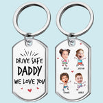 Custom Name Daddy Gifts from Kids - Personalized Keychain