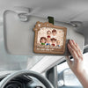 Wherever You Go, Our Love Goes With You - Family Personalized Custom Car Visor Clip - Mother's Day, Gift For Mom, Grandma