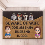 Furry Friends Make The Best Family - Dog Personalized Custom Home Decor Decorative Mat - House Warming Gift For Dog Lovers, Husband, Wife