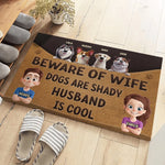 Furry Friends Make The Best Family - Dog Personalized Custom Home Decor Decorative Mat - House Warming Gift For Dog Lovers, Husband, Wife