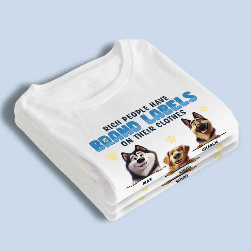 Happy People Have Dog Hair On Their Clothes - Dog Personalized Custom Unisex T-shirt, Premium T-shirt, Hoodie - Gift For Pet Owners, Pet Lovers