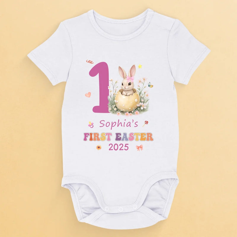Cuteness Hatched This Easter - Family Personalized Custom Baby Onesie - Easter Gift For Baby Kids, Newborn Baby
