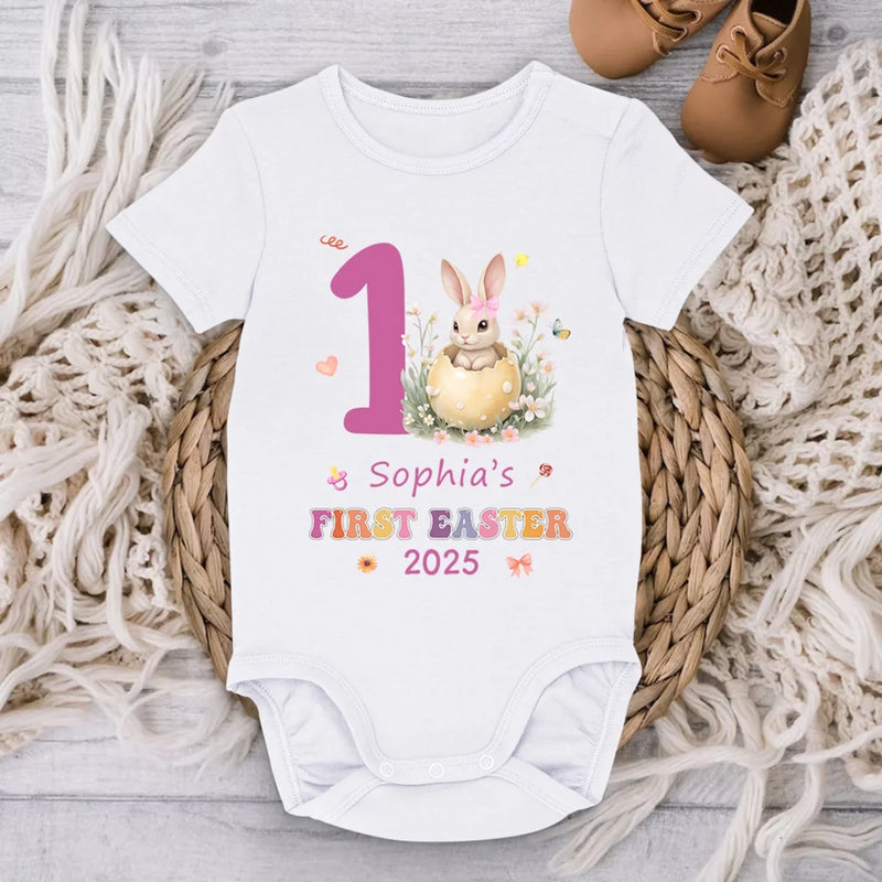Cuteness Hatched This Easter - Family Personalized Custom Baby Onesie - Easter Gift For Baby Kids, Newborn Baby