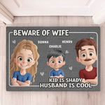 Custom Name Funny Husband Wife Gifts - Personalized Doormat