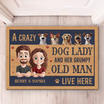 Forever Bonded By Love - Couple Personalized Custom Home Decor Decorative Mat - House Warming Gift For Husband Wife, Anniversary, Pet Owners, Pet Lovers