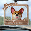 Furry Friends Make Life Better - Dog & Cat Personalized Custom Car Ornament - Acrylic Custom Shaped - Gift For Pet Owners, Pet Lovers