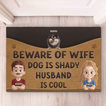 Furry Friends Make The Best Family - Dog Personalized Custom Home Decor Decorative Mat - House Warming Gift For Dog Lovers, Husband, Wife
